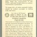 Victorian Trade Card for Church and Dwight Baking Soda with Purple Martin Bird