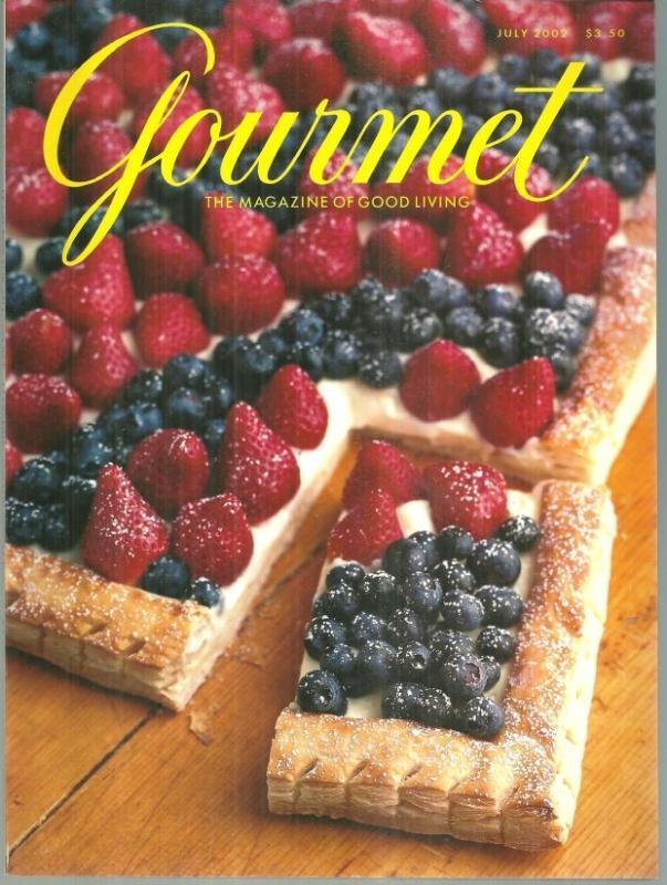 Gourmet Magazine July 2002 All American Dinner/Art of Cool/Plums/Washington DC
