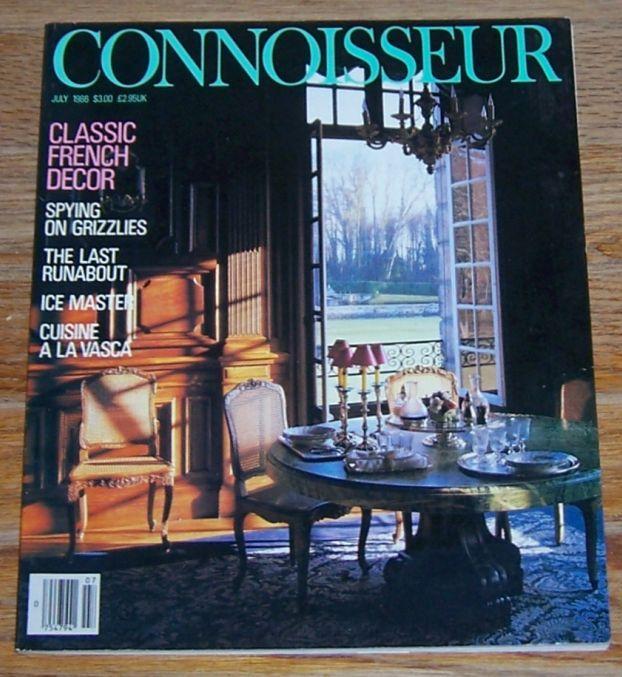 Connoisseur Magazine July 1986 San Sebastian Style, Grizzlies, French Decoration