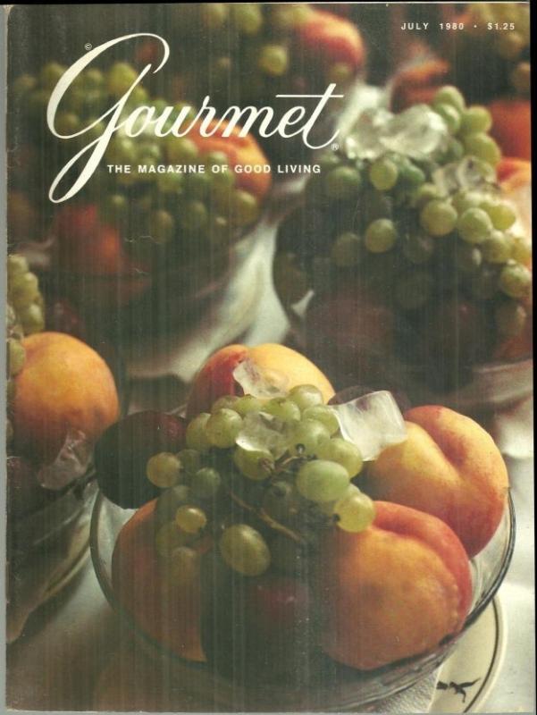 Gourmet Magazine July Gourmet Magazine July 1980 Summer Fruits at the Hotel Cipriani in Venice Cover