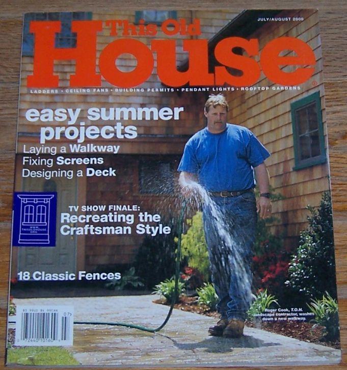 This Old House Magazine July/August 2000 Easy Summer Projects on the Cover