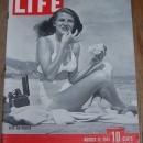 Life Magazine August 11, 1941 Rita Hayworth on Cover/Bismark/Farming/Tennis