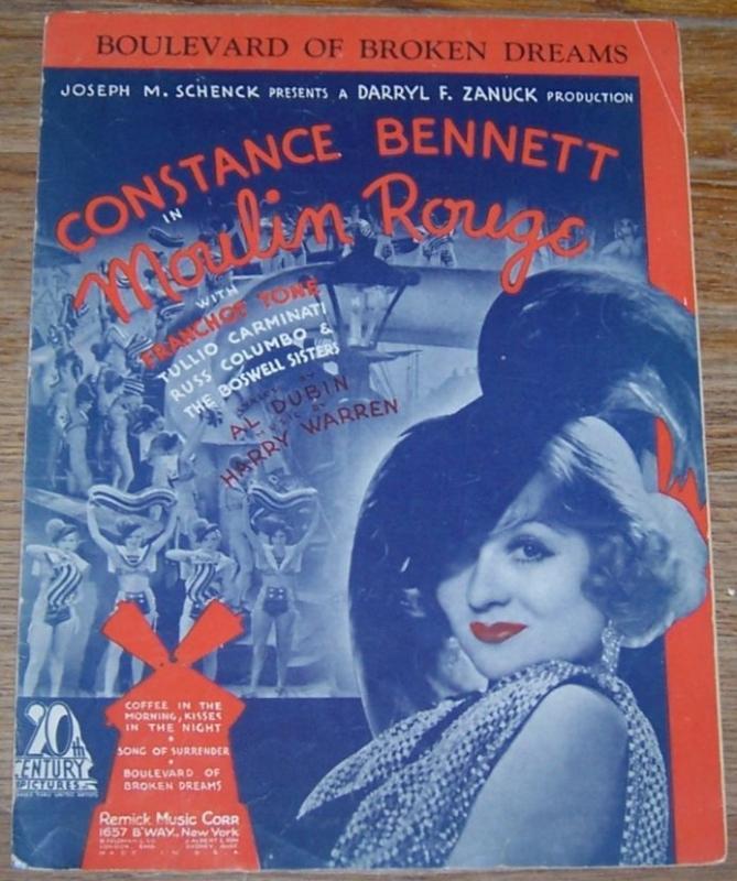 Boulevard of Broken Dreams From Moulin Rouge Staring Constance Bennett 1933