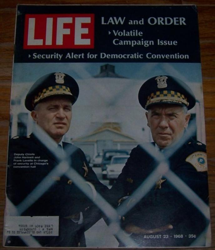 Life Magazine August 23, 1968 Law and Order in Chicago on the Cover/Joel Grey