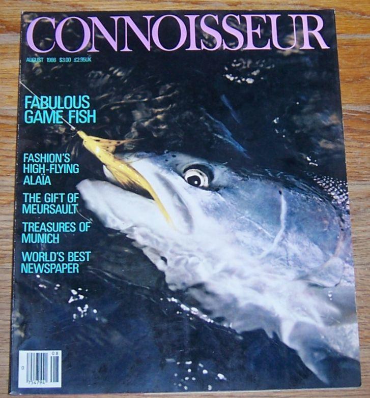 Connoisseur Magazine August 1986 Game Fishing Cover