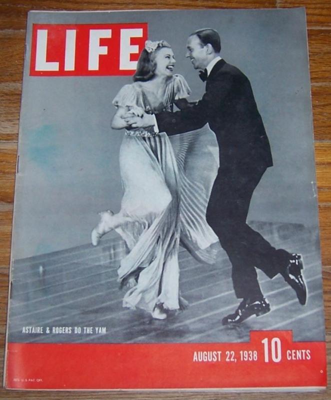 Life Magazine August 22, 1938 Astaire and Rogers Do the Yam on the Cover