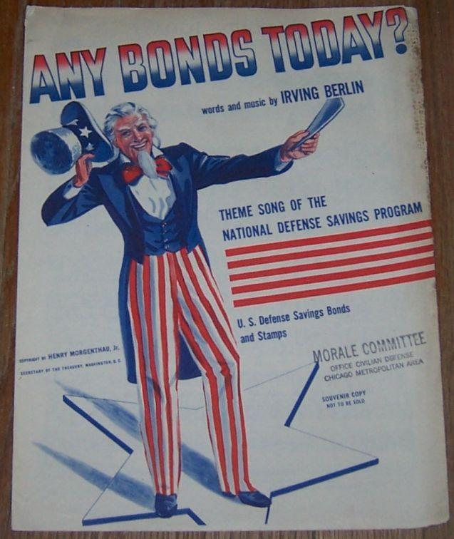 Any Bonds Today Theme Song of the National Defense Savings Program 1941 Music