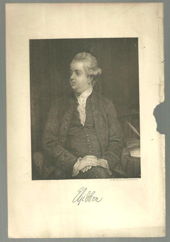 Vintage Picture of Edward Gibbon English Historian and Author