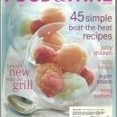 Food and Wine Magazine August 2001 Melon Sorbets on the Cover/Baseball Food