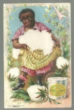 Victorian Trade Card For Fairbank's Cottolene with African American Lady