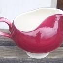Homer Laughlin Charm Creamer Burgundy/Maroon Color with White
