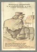 Victorian Trade Card For N. K. Fairbank Lard Refiners Pig with Campbell Quote