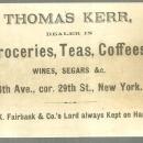 Victorian Trade Card For N. K. Fairbank Lard Refiners Pig with Campbell Quote