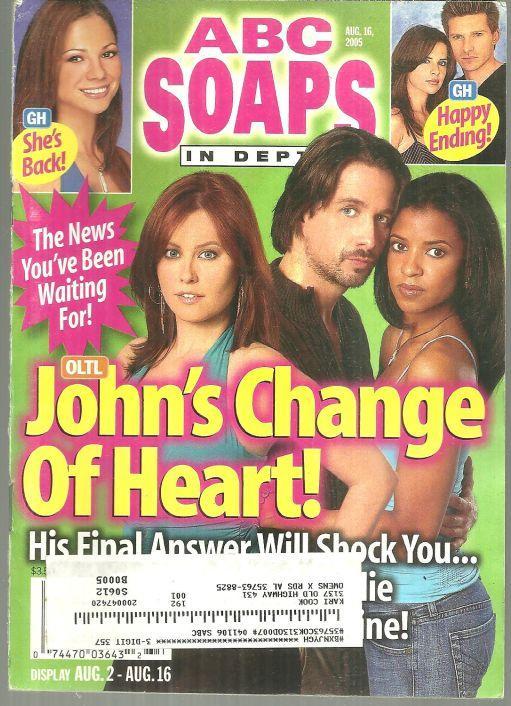 ABC Soaps in Depth August 16, 2005 One Life to Live, John's Change of Heart