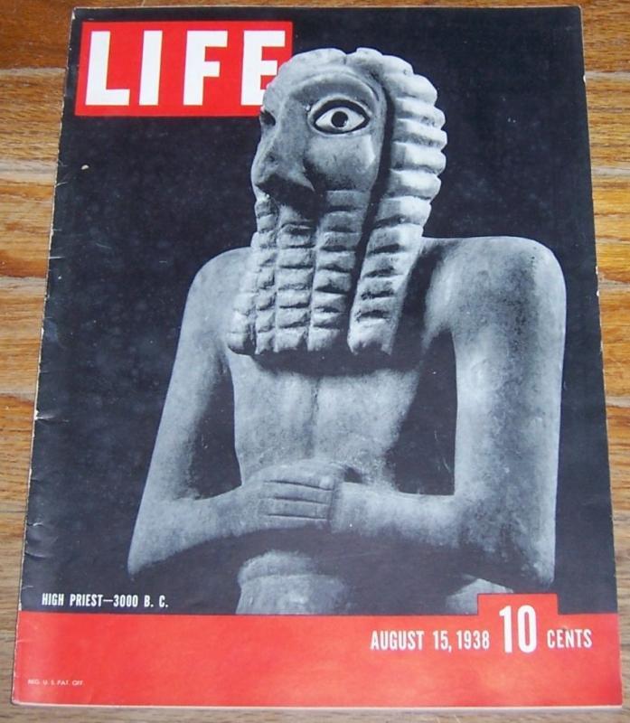 Life Magazine August 15, 1938 High Priest 3000 BC on the Cover/Irving Berlin