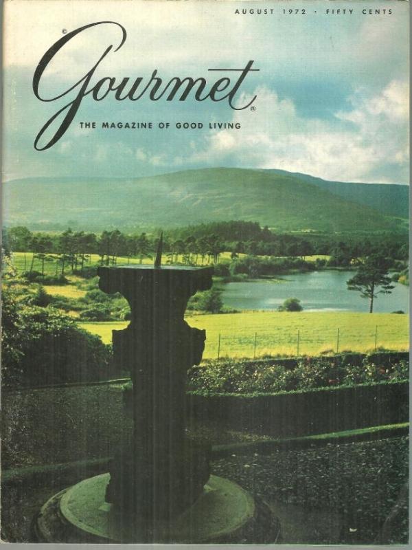 Gourmet Magazine August 1972 Highlands of Scotland on Cover/James Beard/Luncheon