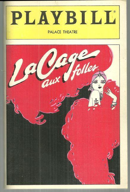 Playbill for La Cage Aux Folles May 1985 Starring George Hearn and Van Johnson