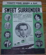 Twenty-Four Hours a Day (The Music Box Song) From Sweet Surrender 1935 Music