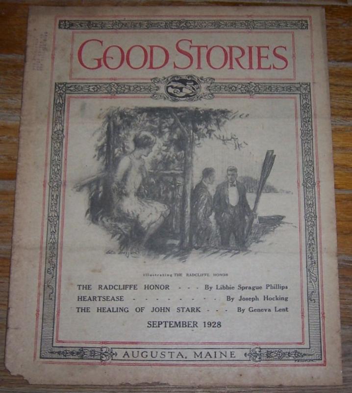 Good Stories Magazine September 1928 Vintage Fiction, Poetry, Recipes, Household