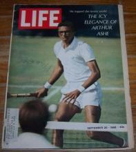 Life Magazine September 20, 1968 Arthur Ashe on the Cover/The Beatles/Olympics