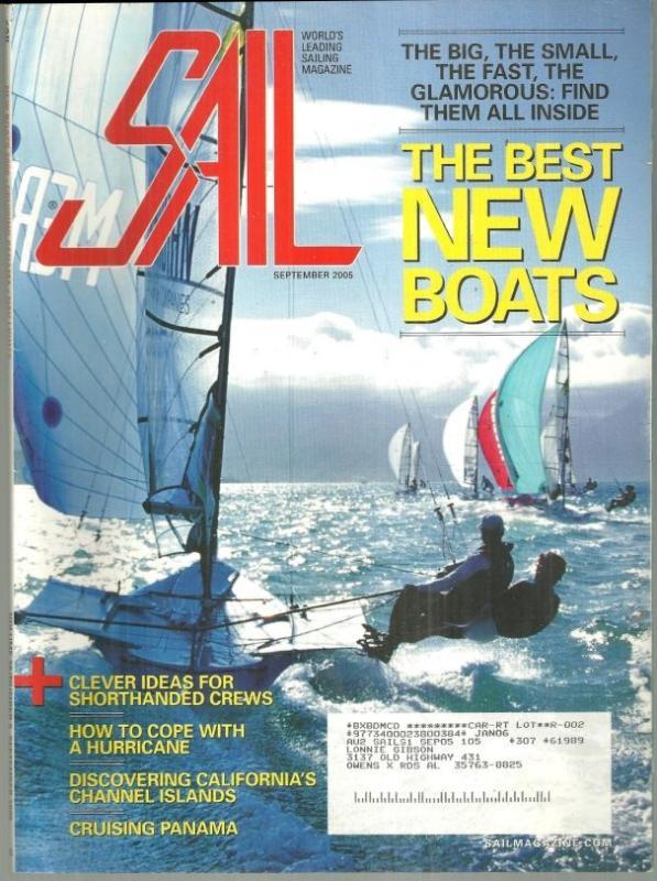 Sail Magazine September 2005 The New Boats/ Cruising Panama/Santa Cruz Island
