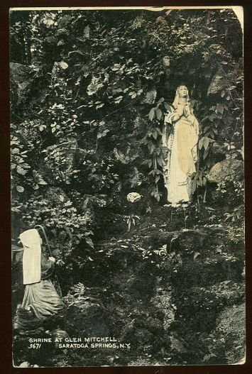 Shrine Glen Mitchell Saratoga Springs, New York 1908 Postcard