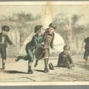 Victorian Trade Card The Great Centennial American Tea with Roller Skaters