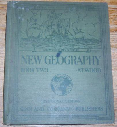 New Geography Book Two Pennsylvania Edition by Wallace Atwood 1929 Atlas