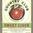 Vintage Country Club Sweet Cider Label