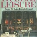Travel and Leisure Magazine September 1984 Happy Birthday Lincoln Center Cover