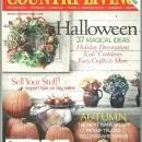 Country Living Magazine October 2001 Medieval Halloween/Tag Sale/ Hudson Valley