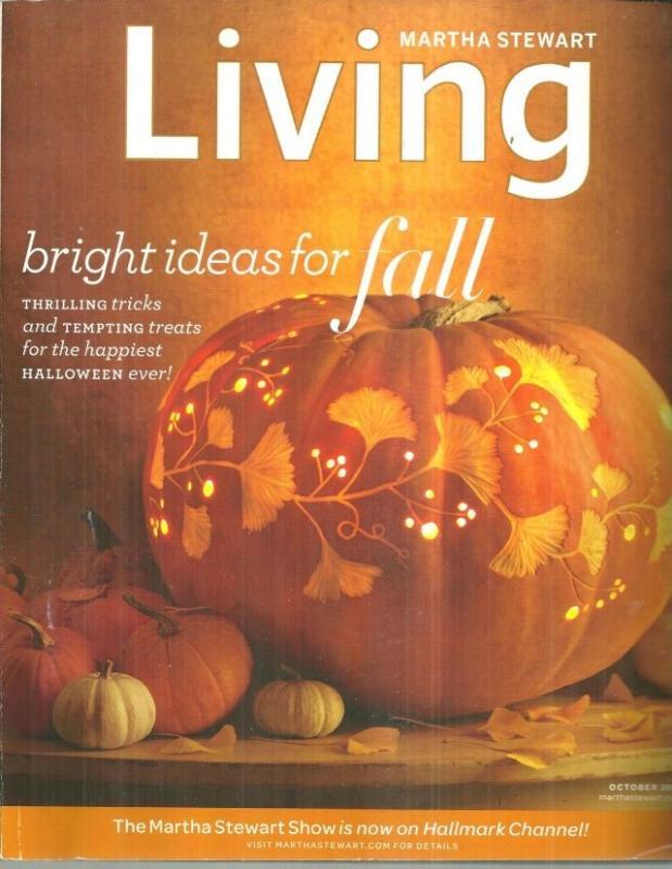Martha Stewart Living October 2010 Bright Ideas for Fall on the Cover/Pumpkins