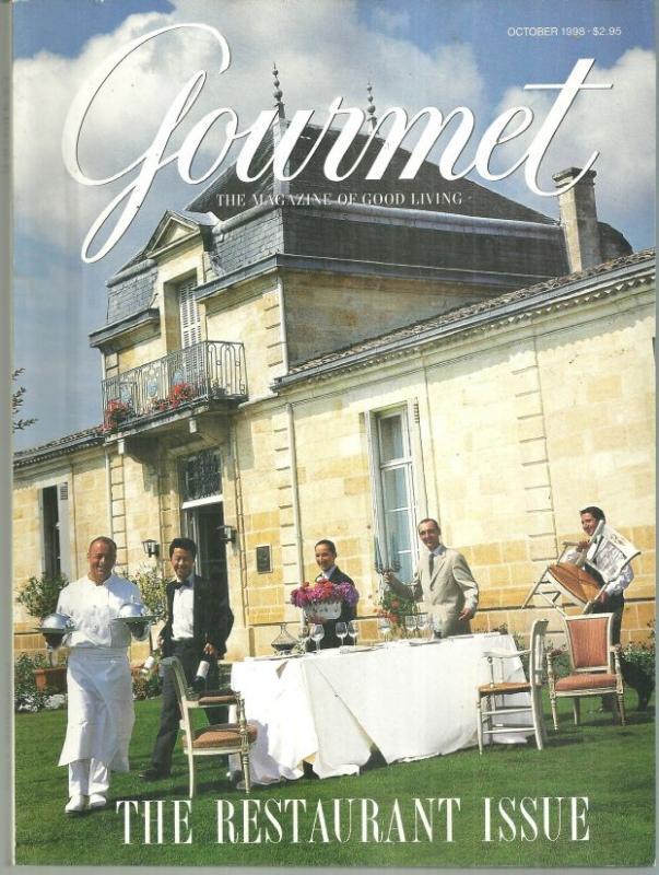 Gourmet Magazine October 1998 Restaurant Issue Chef Thierry Marx On Cover