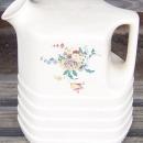 Vintage Universal Cambridge China Water Pitcher with Flower Decal