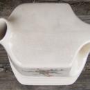 Vintage Universal Cambridge China Water Pitcher with Flower Decal