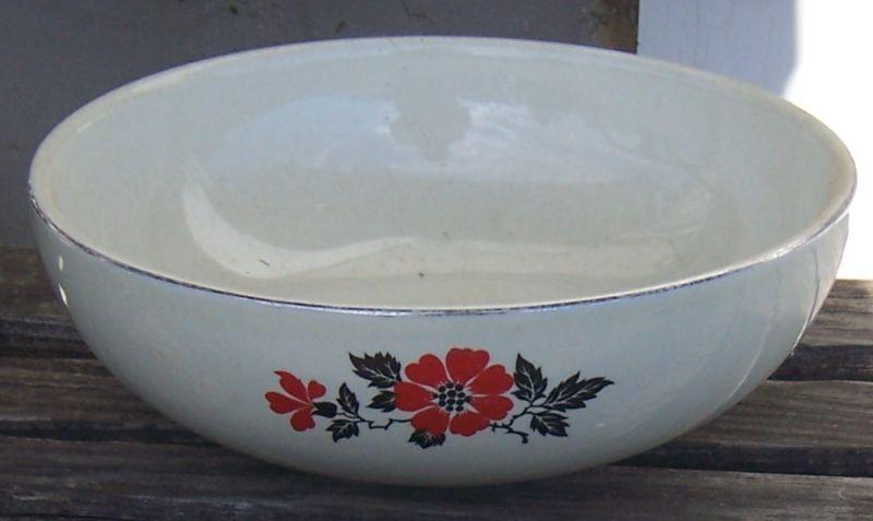 Vintage Hall China Red Poppy 9
