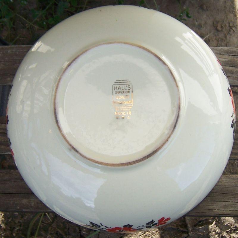 Vintage Hall China Red Poppy 9