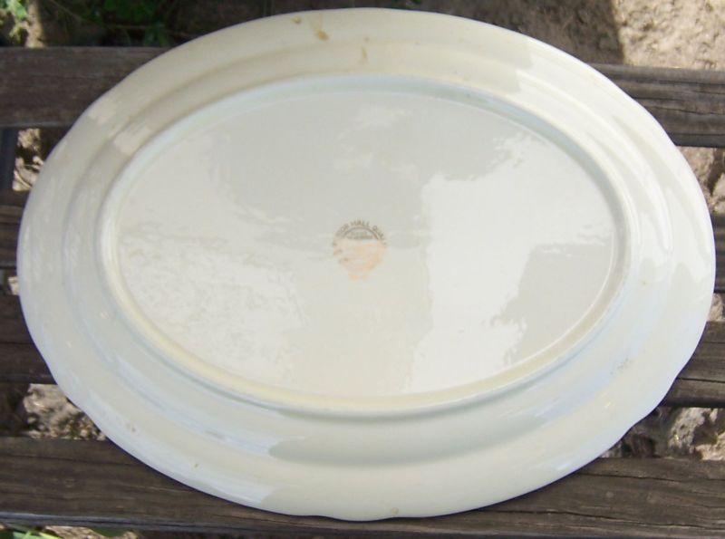 Vintage Hall China Jewel Tea Autumn Leaf Large Serving Platter