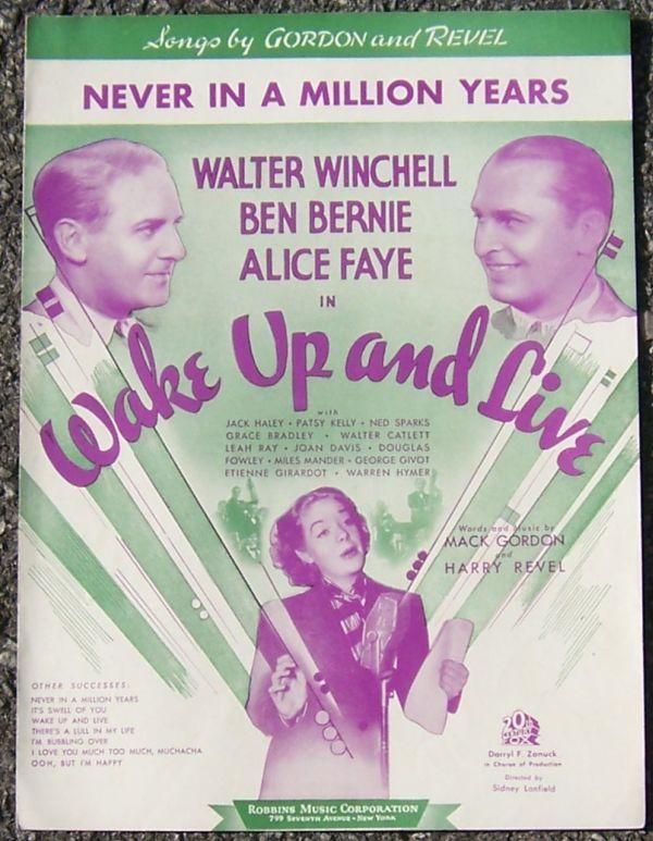 Never In a Million Years From Wake Up and Live 1937