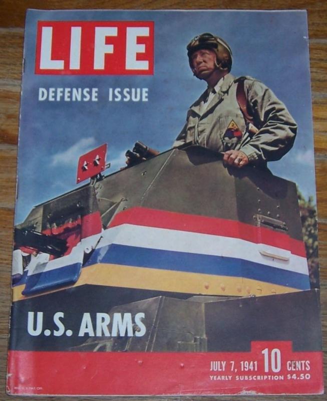 Life Magazine July 7, 1941 Major General George Patton On cover Defense Issue