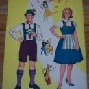 Paper Dolls Around the World Saalfield 1964 Uncut Paper Doll Book