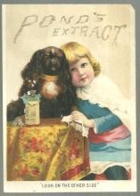 Victorian Trade for Pond's Extract With Girl and Dog