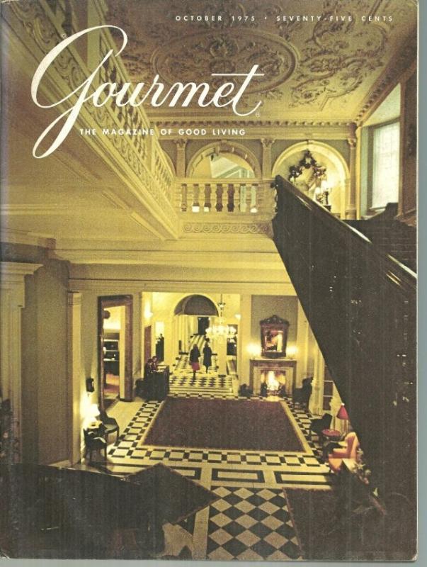 Gourmet Magazine October 1975 Claridge's/Geneva/France/Brazil/Souffles/Cocktails