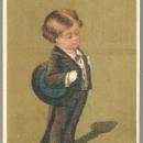 Victorian Card for Old Doctor Samuel Stowe's Dyspepsia Cure With Boy in Tuxedo