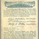 Victorian Trade Card For Lion Coffee With Flower Filled Shoe and Large Rose