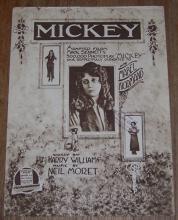 Mickey Mabel Normand Adapted from Mack Sennett's Photoplay Sheet Music 1918