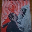 Love Is Like a Firefly From Firefly Starring Jeanette MacDonald 1937 Sheet Music