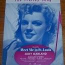 Trolley Song From Meet Me in St. Louis Sung by Judy Garland 1944 Sheet Music