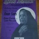 Little Mother (Mutterchen) Lullaby Waltz From Four Sons 1928 Sheet Music