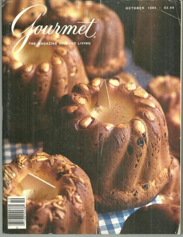 Gourmet Magazine October 1983 Rio de Janerio/Budapest/San Francisco/Pumpkin